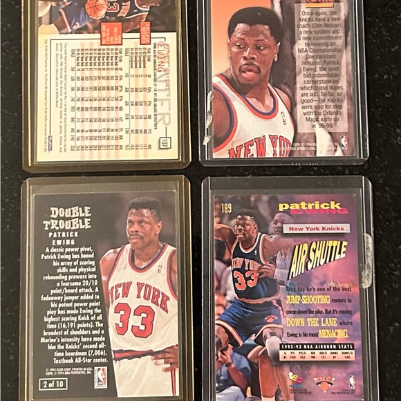 Patrick Ewing and Pat Riley NBA Basketball Trading Cards (8) Medley - Picture 5 of 5